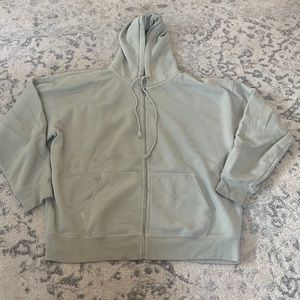 WORN ONCE!! Sage Green PacSun Oversized Zip Up